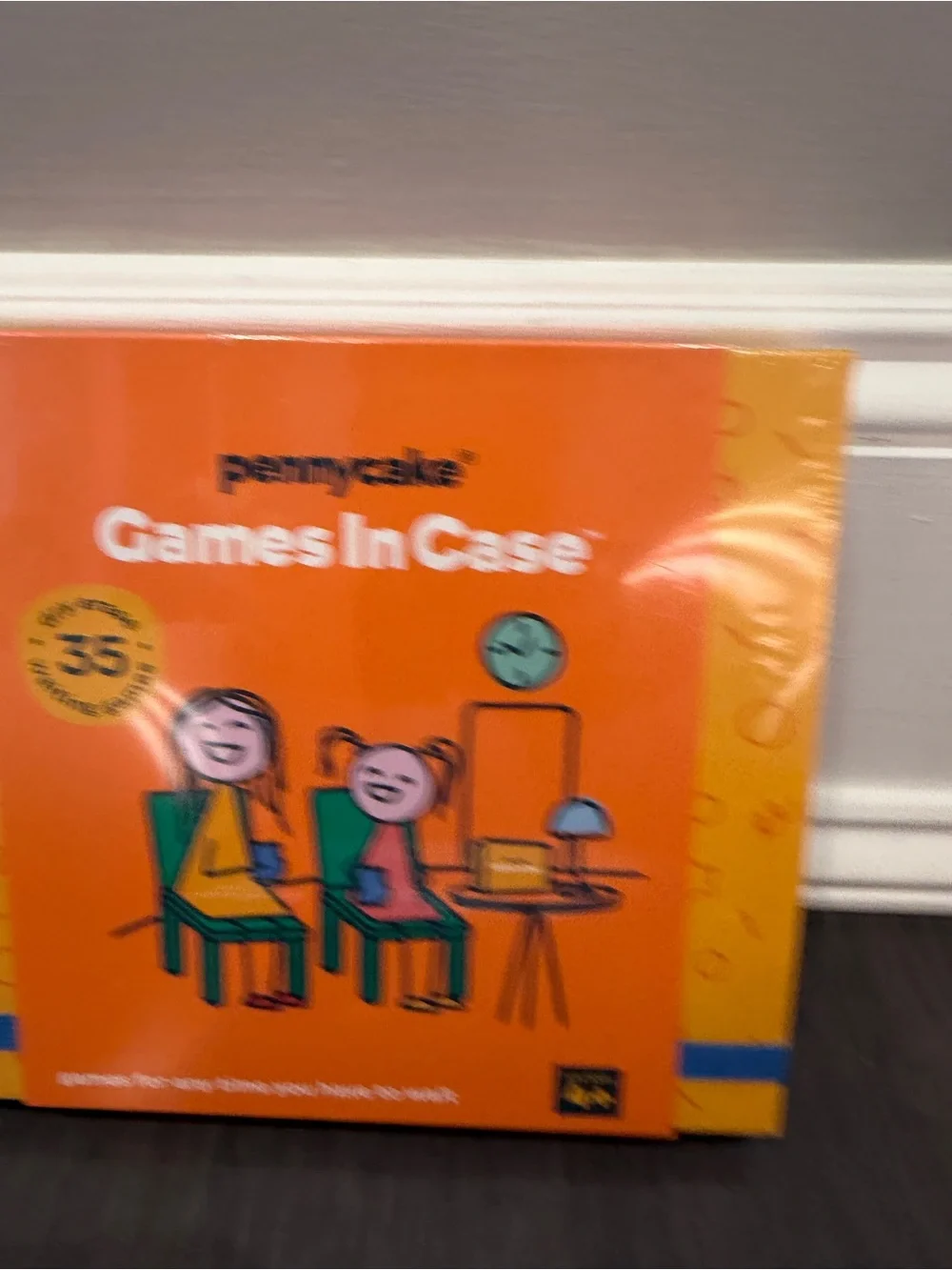 NWT Pennycake Games In Case Travel Activity Set - Orange Games on the Go Kids